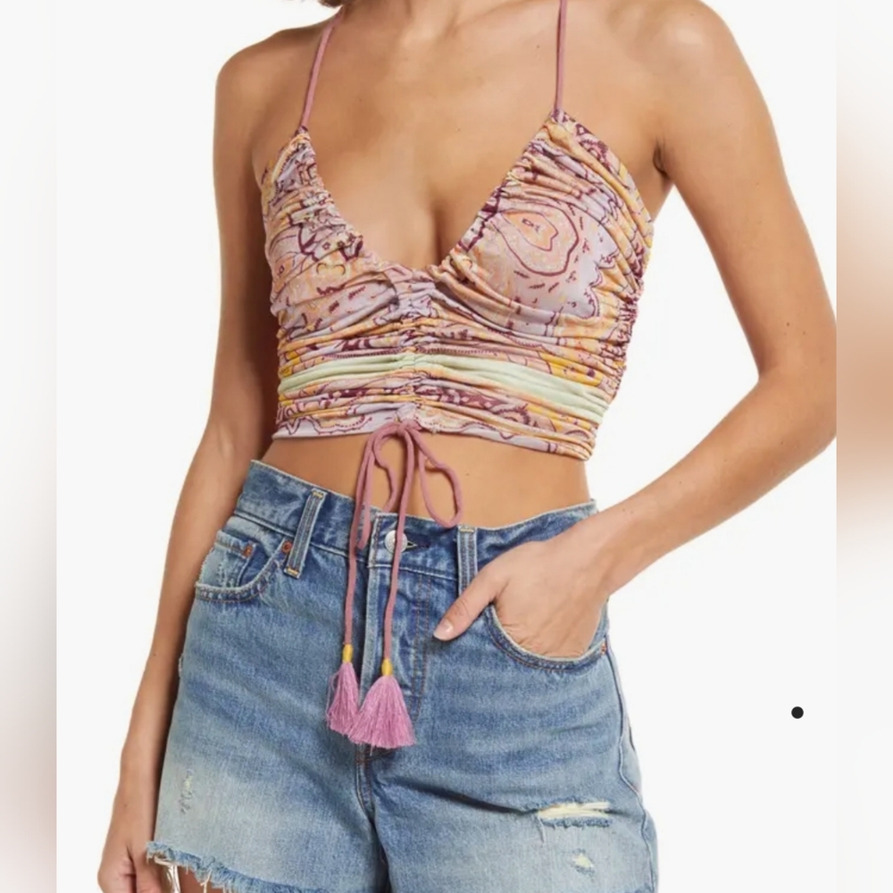 Free People Cocktail Queen Crop Tank size medium
